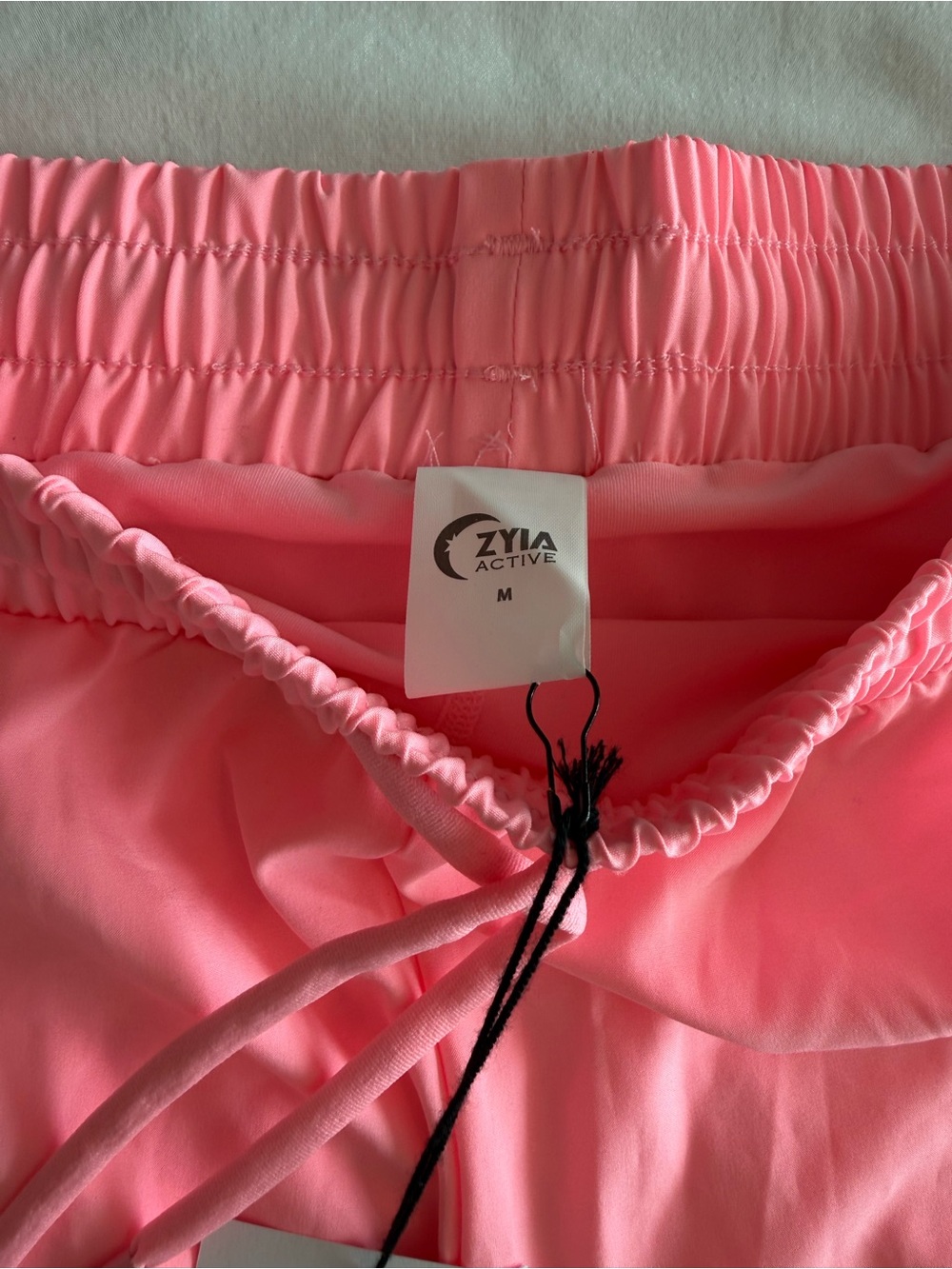 ZYIA Pink Athletic Shorts Biker Short Liner Size Medium NWT - Picture 3 of 7